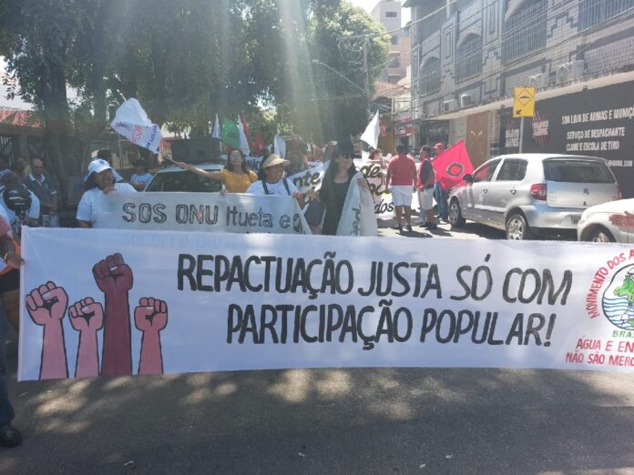 Sinsem volta às ruas para protestar contra a privatização da água e do esgoto