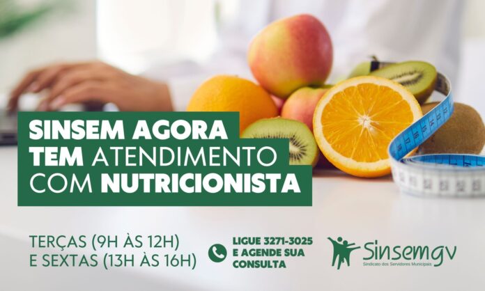 Sinsem oferece atendimento nutricional para servidores filiados