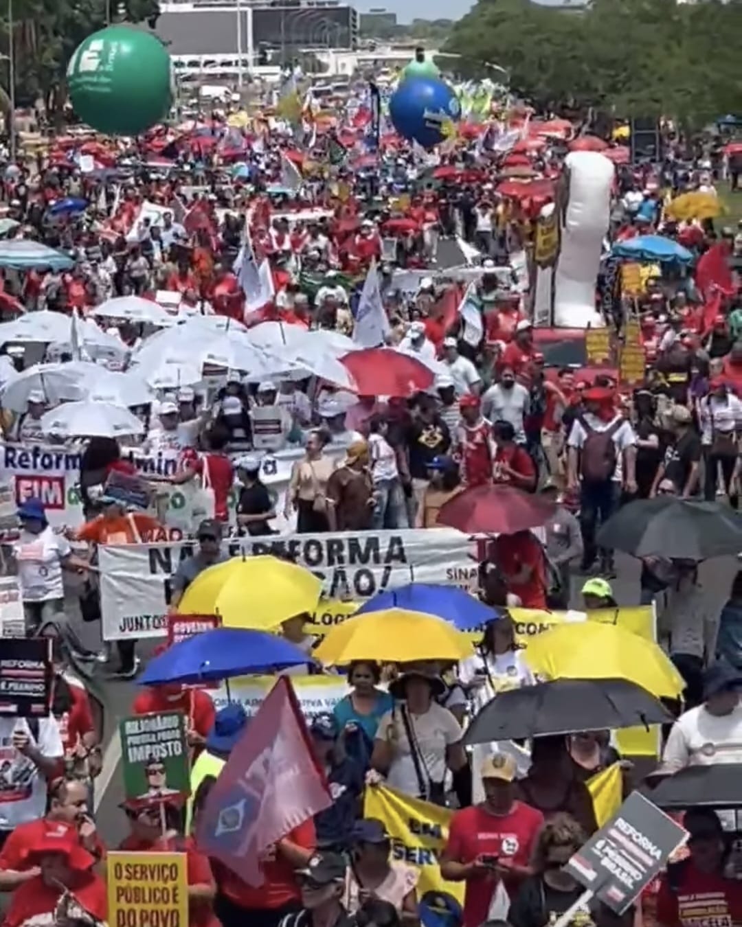 Sinsem participa da Marcha Nacional contra a Reforma Administrativa em Brasília