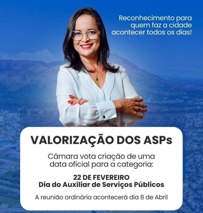 Câmara vota criação do Dia do Auxiliar de Serviços Públicos em Valadares