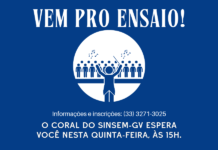 Coral do Sindicato retoma ensaios nesta quinta (6) e convida novos participantes Coral do Sindicato retoma ensaios nesta quinta (6) e convida novos participantes